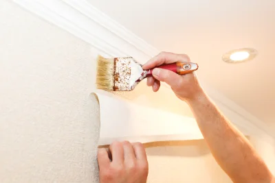 Pose de papier peint à la Chapelle-Moutils — revêtements muraux et toiles de verre